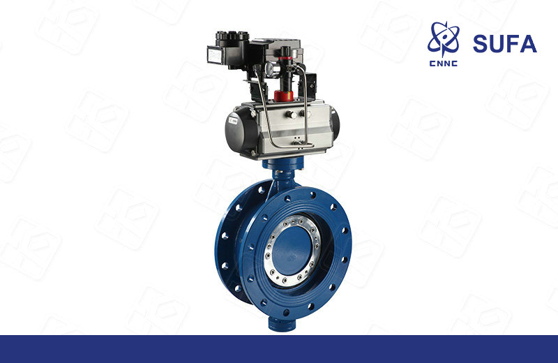 气动三偏心硬密封蝶阀