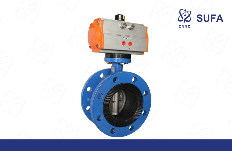 气动法兰中线蝶阀